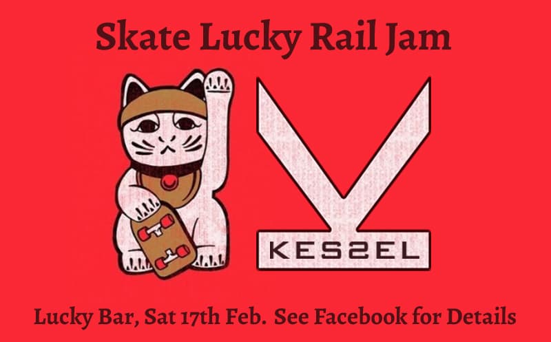 Kessel at Skate Lucky Rail Jam